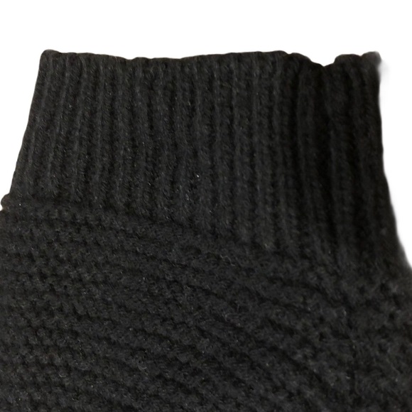 Plus Size Womens Sweater Dress 3X Black Long Sleeve Distressed - Picture 4 of 10